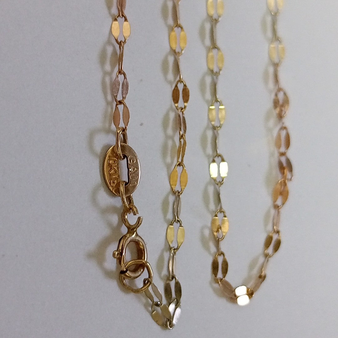 CADENA ORO COMBINADO 10 K 1,20 GRMS (SEMINUEVO)
