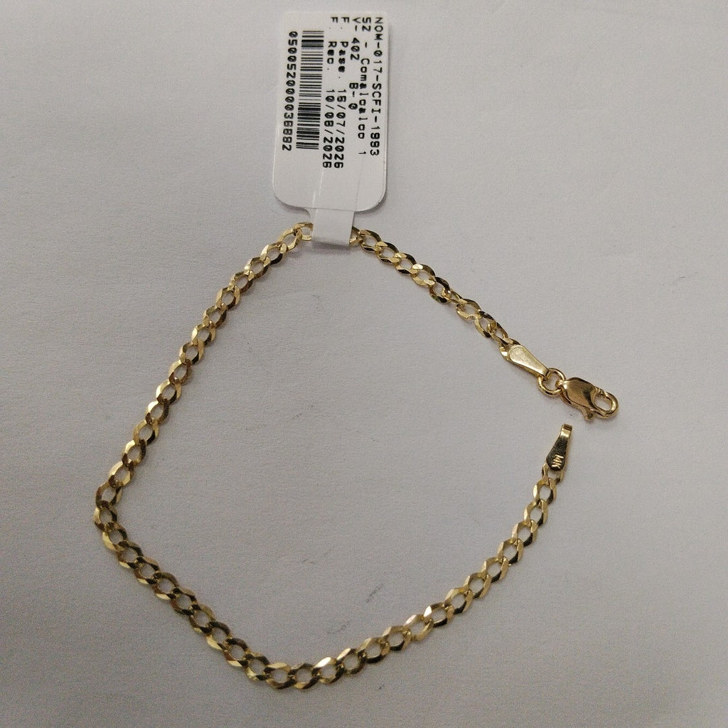 PULSERA BARBADA 14K 18 CM 1.9 GR (NUEVO)