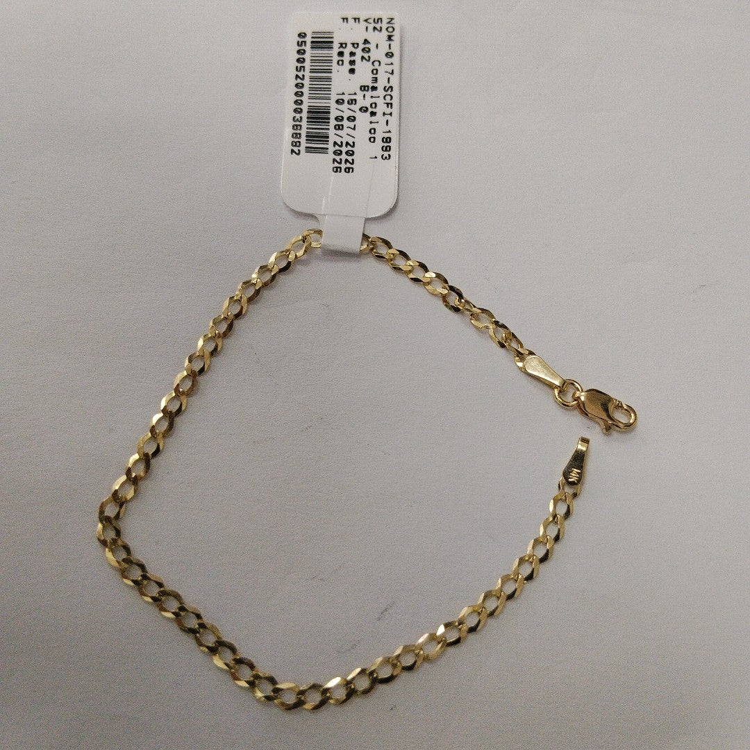PULSERA BARBADA 14K 18 CM 1.9 GR (NUEVO)