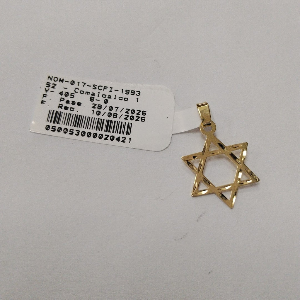 DIJE TEJIDO ESTRELLA DE DAVID 14K 0.6 GR (NUEVO)