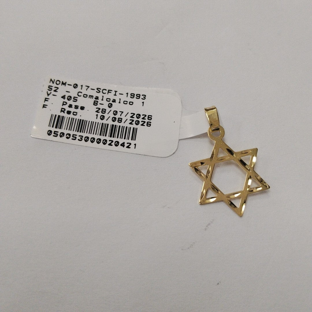 DIJE TEJIDO ESTRELLA DE DAVID 14K 0.6 GR (NUEVO)