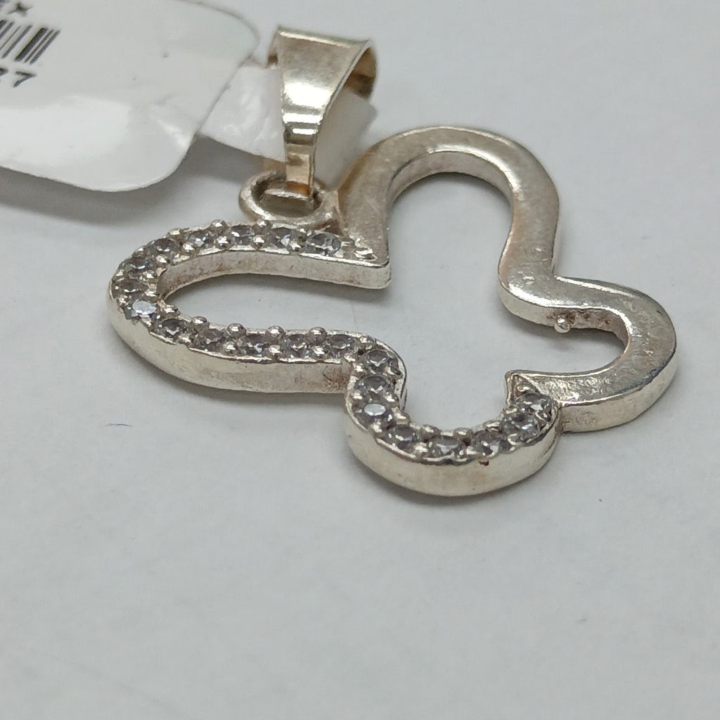 DIJE MARIPOSA C/CIRCONIAS PLATA .925 2.4 GR (NUEVO)