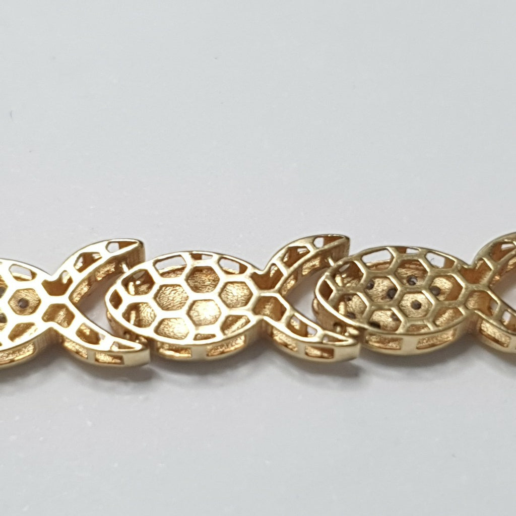 PULSERA ORO COMBINADO 10 K 6 GRMS (SEMINUEVO)
