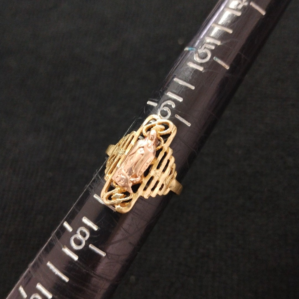 ANILLO ORO COMBINADO 10 K 2,50 GRMS (SEMINUEVO)