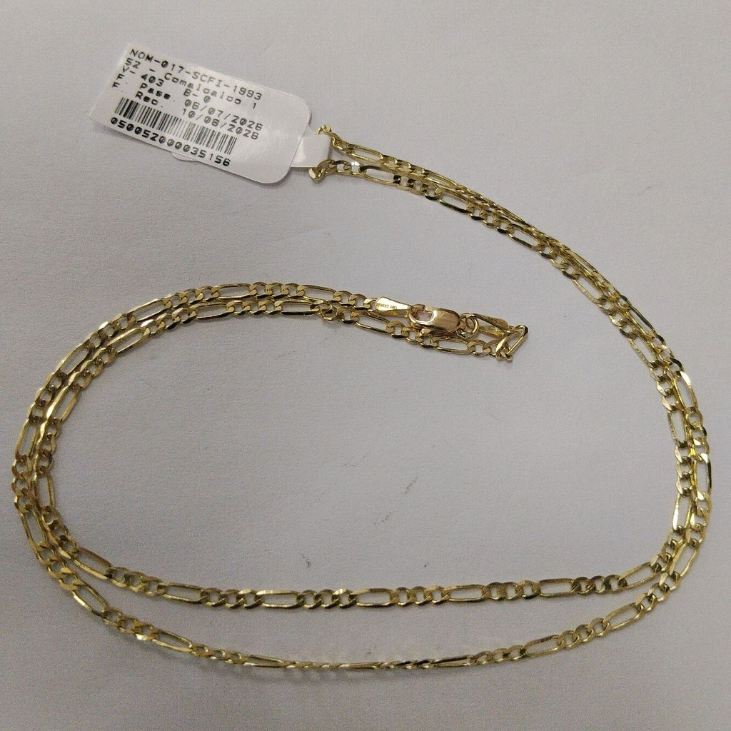 CADENA 3X1 14K 55 CM 5 GR (NUEVO)