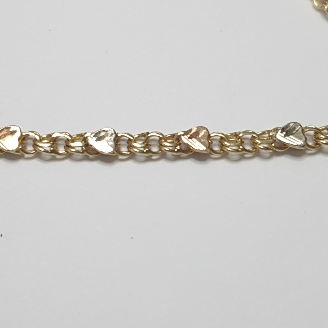 GARGANTILLA ORO COMBINADO 10 K 13.9 GRMS (SEMINUEVO)