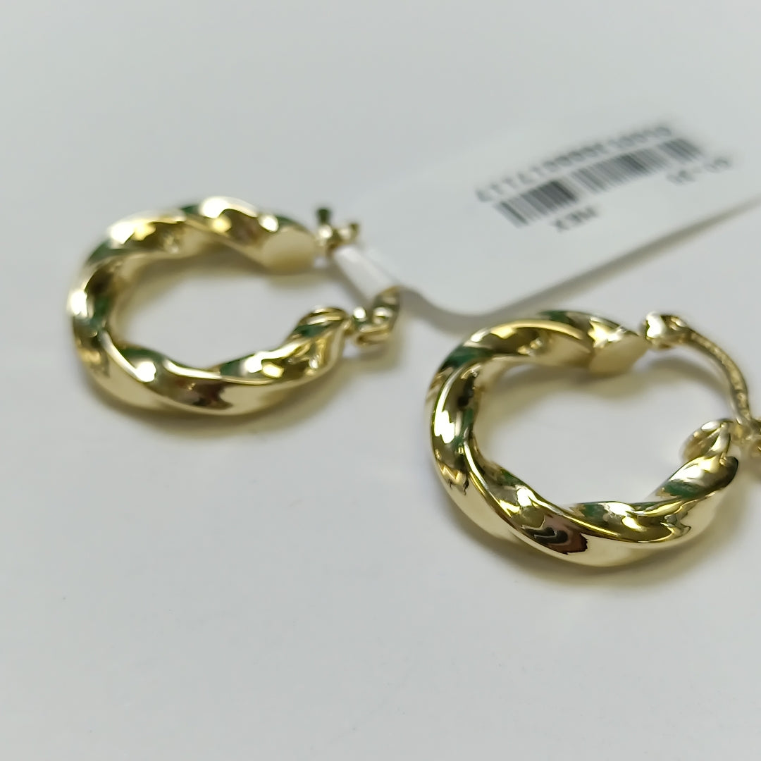 ARETES ARRACADA TORZAL 14K 1.8 GR (NUEVO)