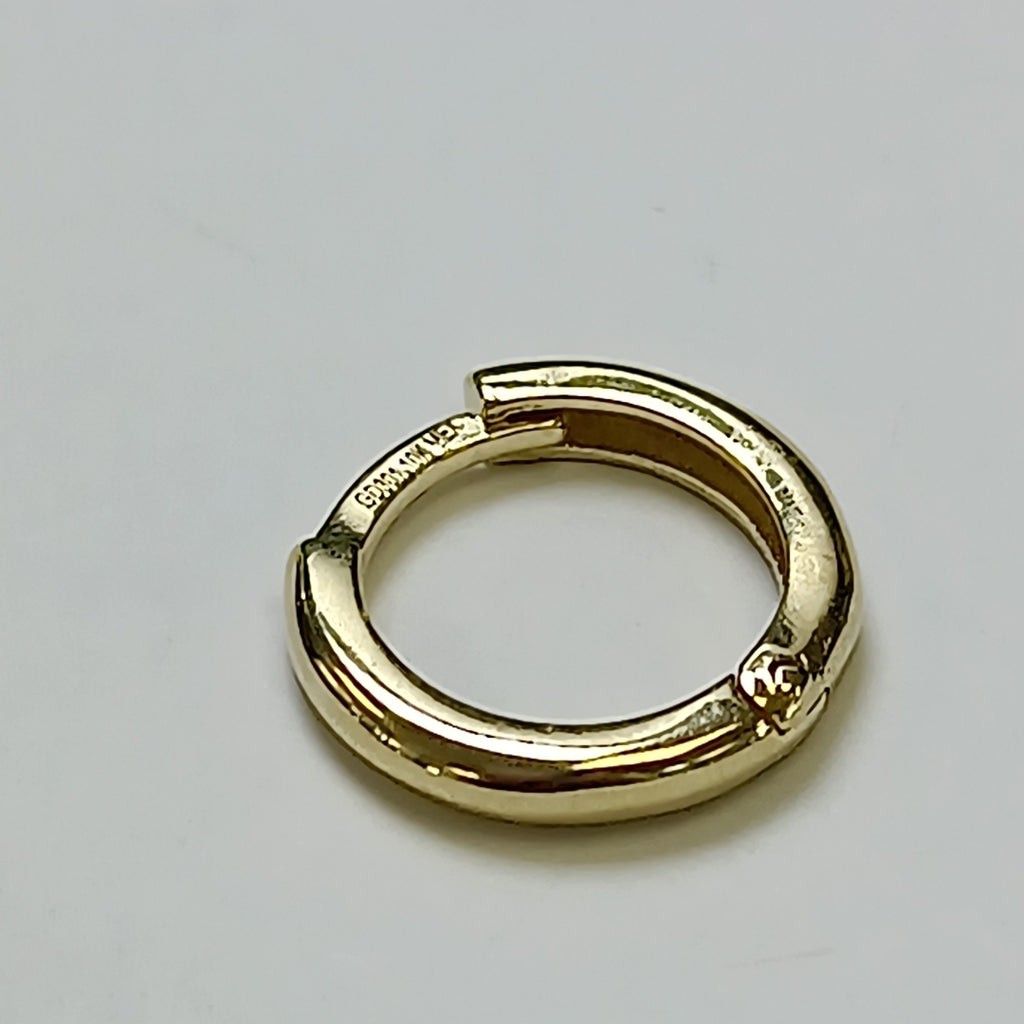 ARETES ARRACADAS LISAS 10K 1.2 GR (NUEVO)