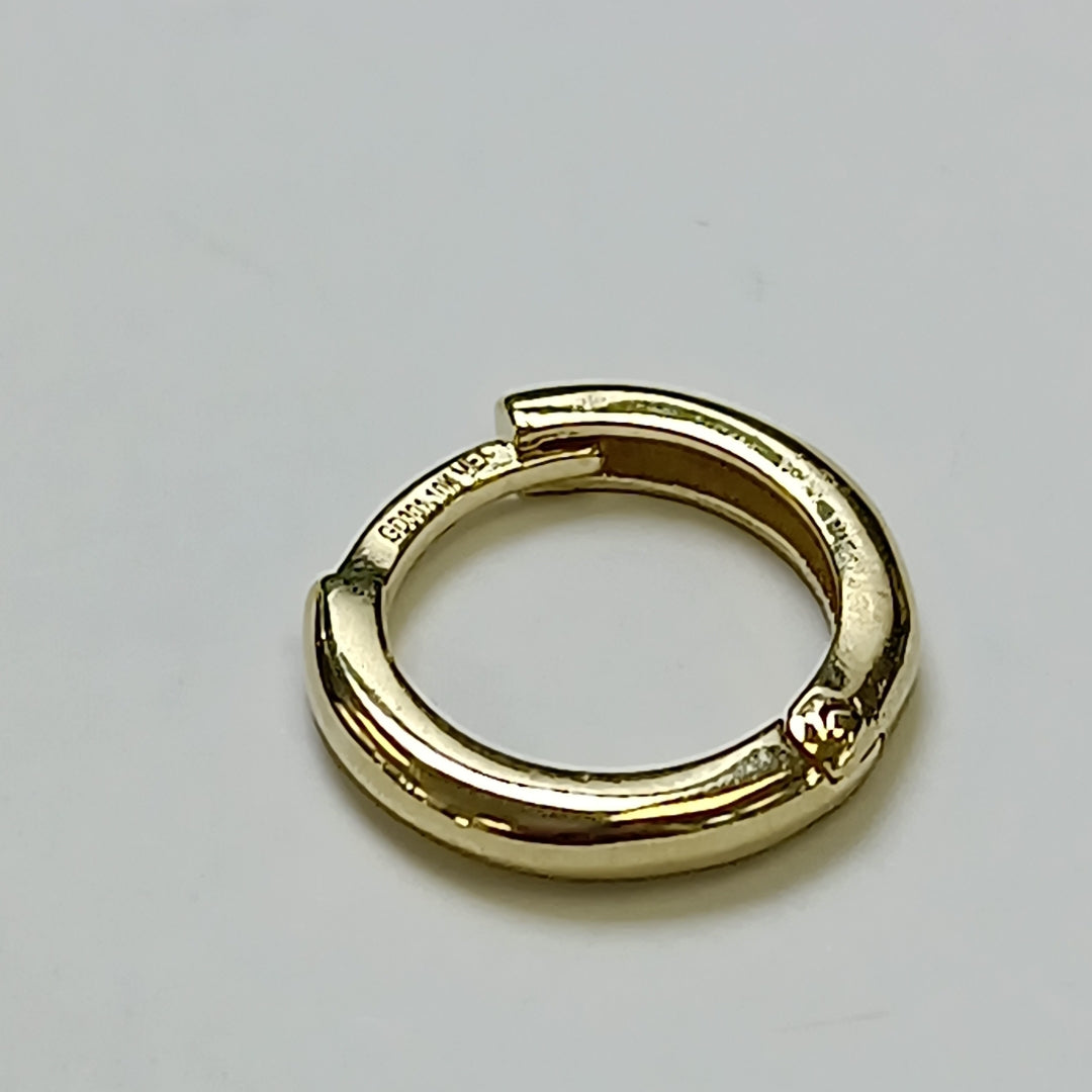 ARETES ARRACADAS LISAS 10K 1.2 GR (NUEVO)