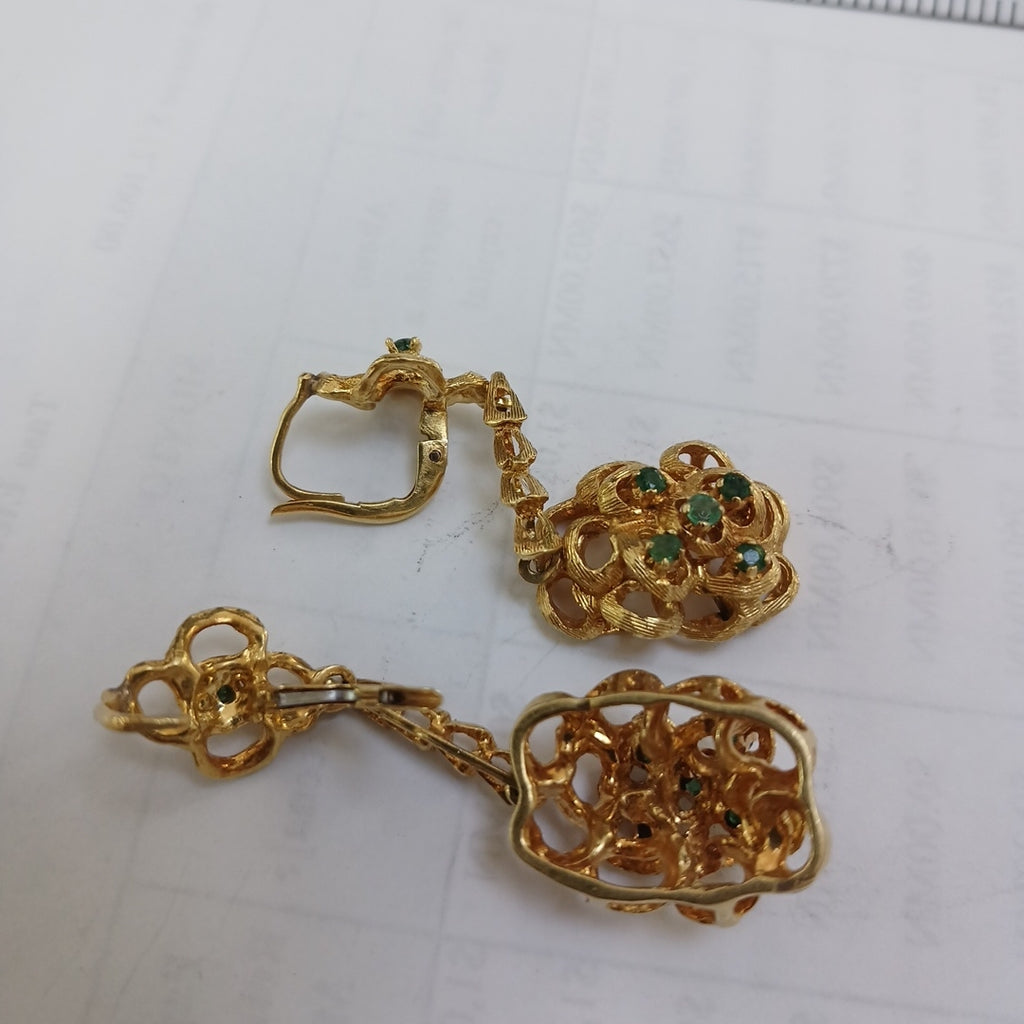ARETES PAR ORO 18 K 18.1 GRMS (SEMINUEVO)