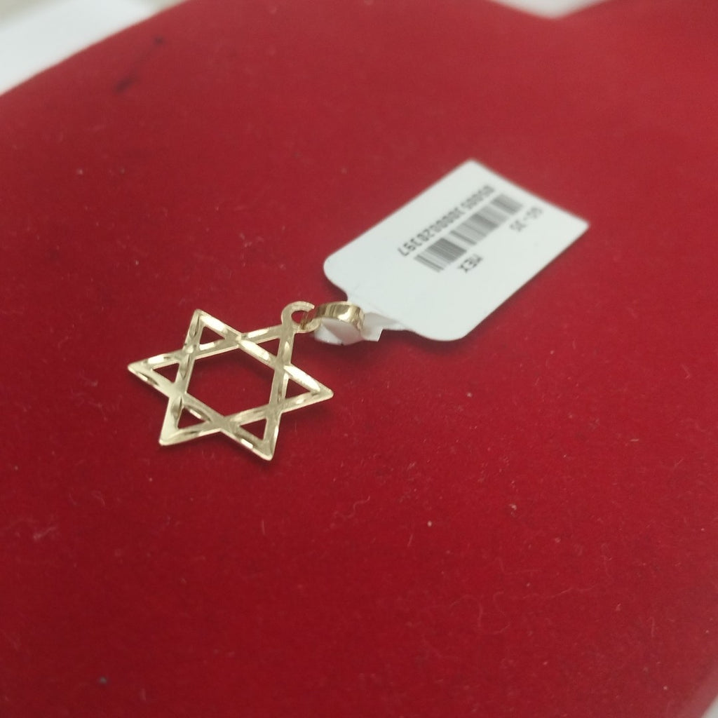 DIJE TEJIDO ESTRELLA DE DAVID 14K 0.5 GR (NUEVO)