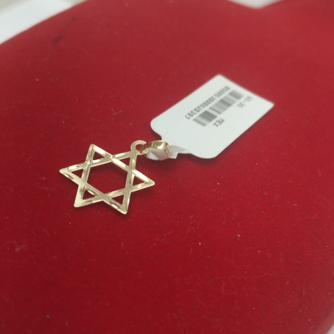 DIJE TEJIDO ESTRELLA DE DAVID 14K 0.5 GR (NUEVO)