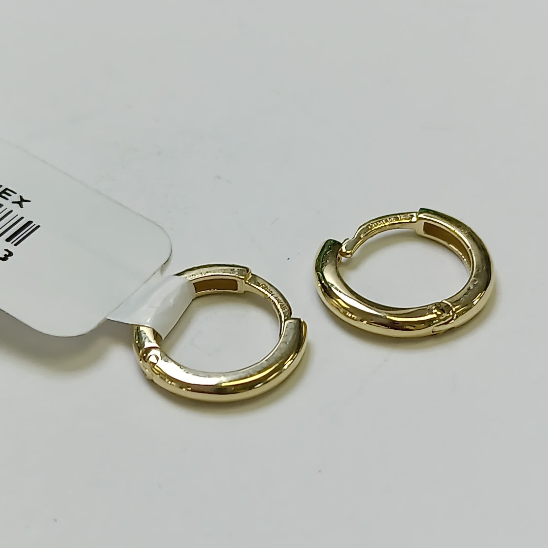 ARETES ARRACADAS LISAS 10K 1.3 GR (NUEVO)