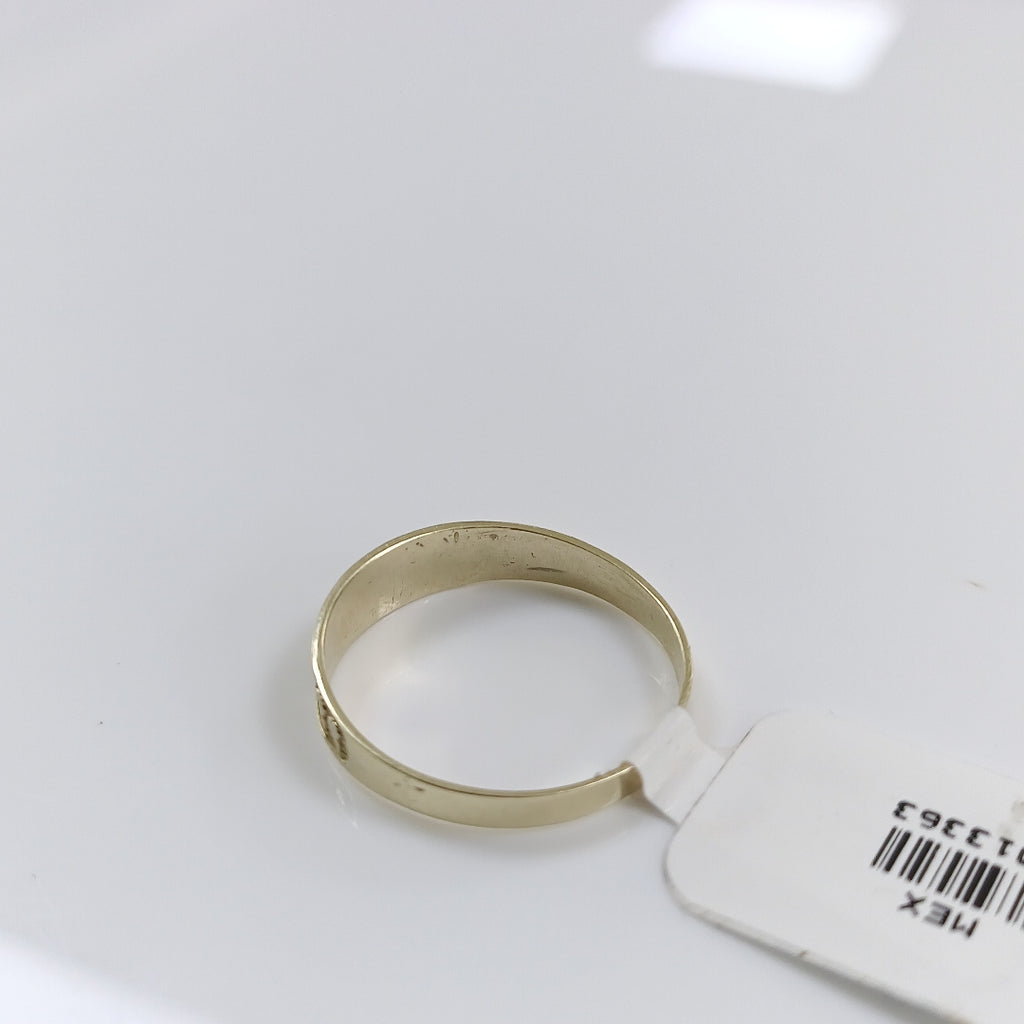 ANILLOS ARGOLLA DE LA SUERTE 10K TALLA 9 1.3 GR (NUEVO)