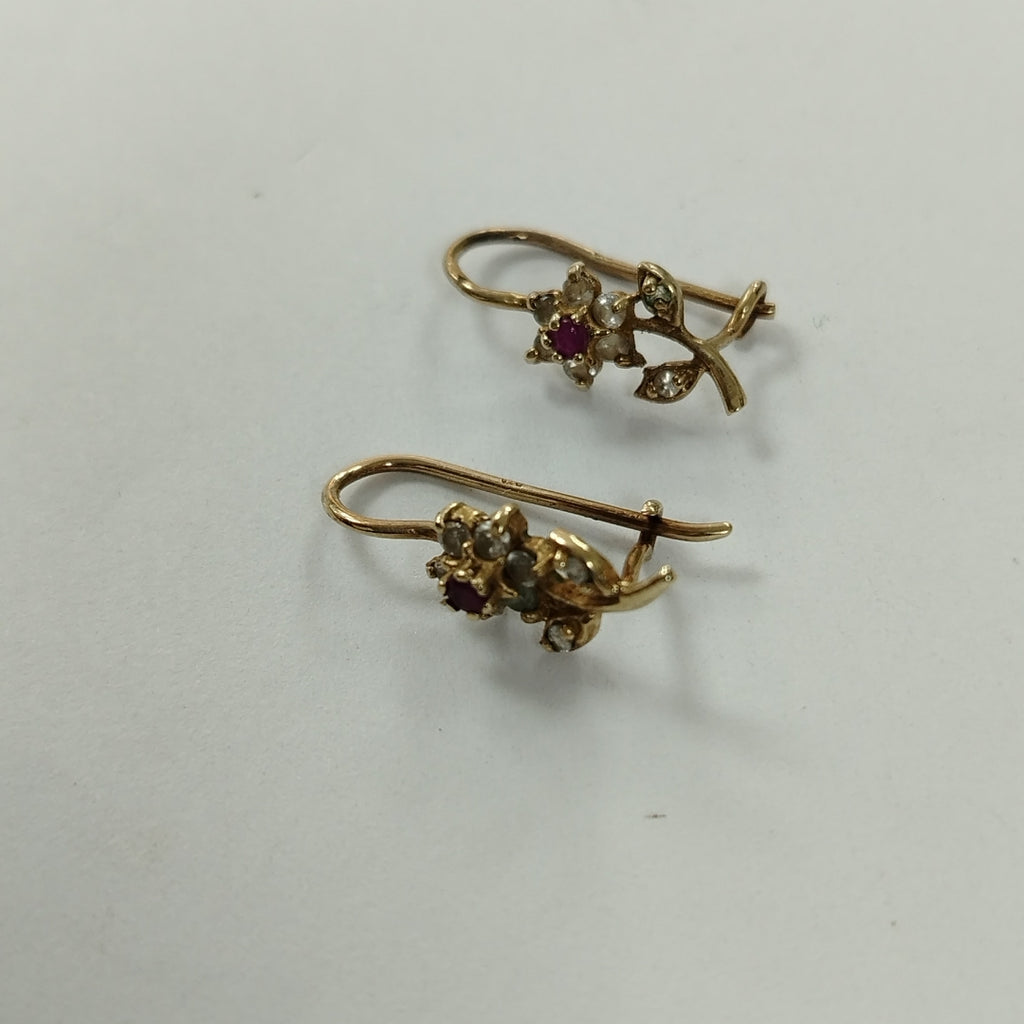 ARETES PAR ORO 10 K 2,10 GRMS (SEMINUEVO)