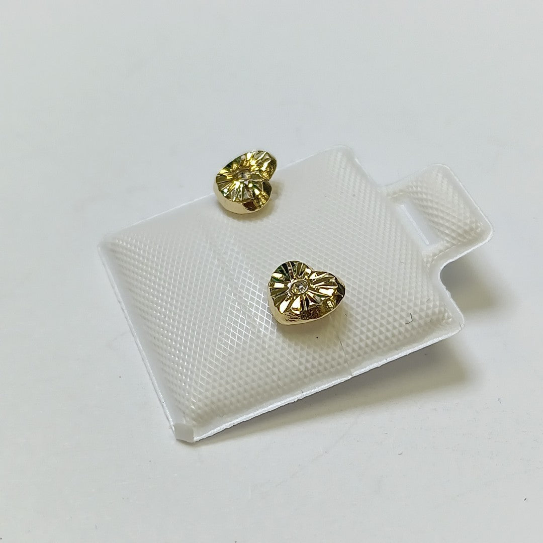 BROQUELES BROQUEL FIG CORAZON C CIRCONIA 14K 0.2603 GR (NUEVO)