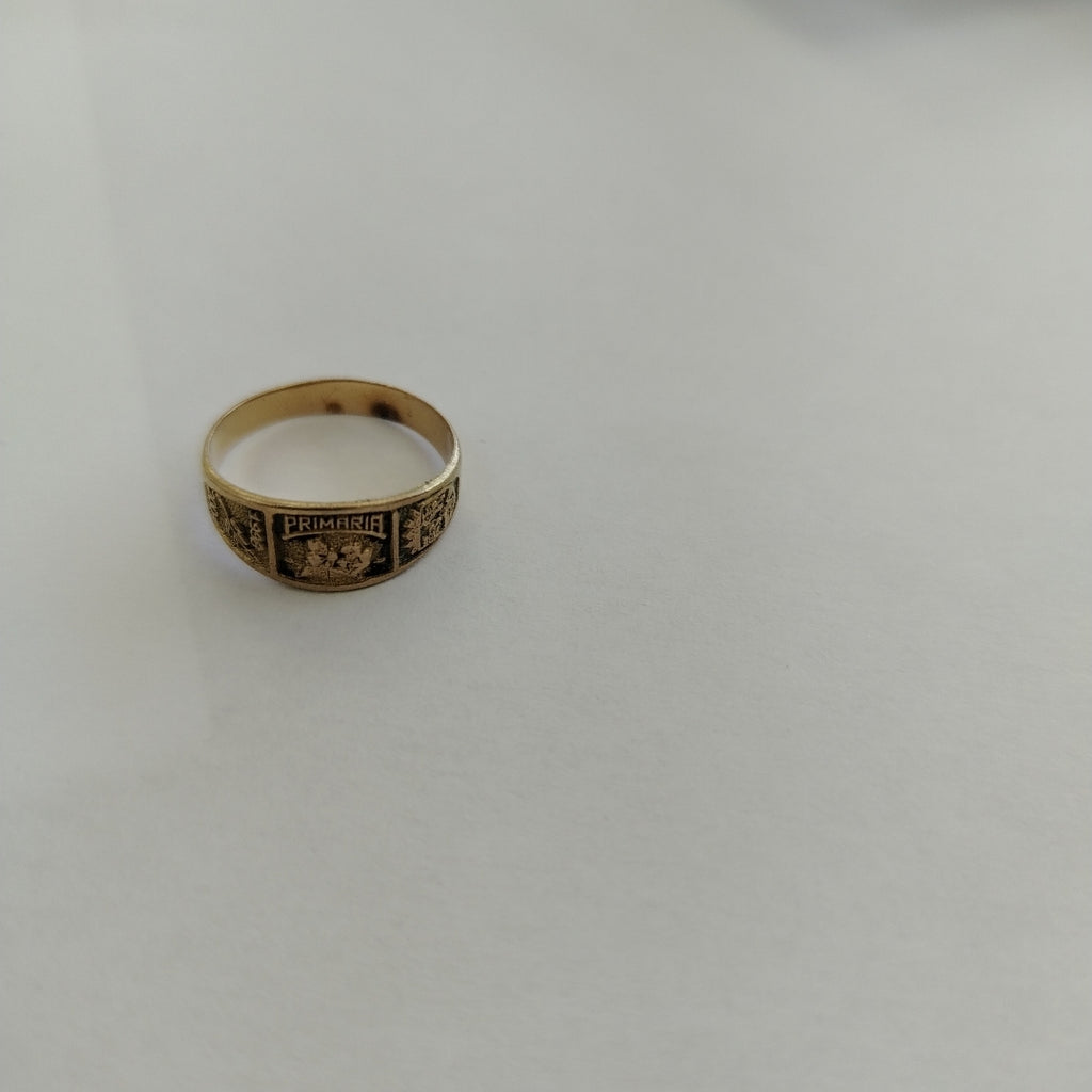 ANILLO DE GRADUACIÓN ORO 8 K 1.6 GRMS (SEMINUEVO)