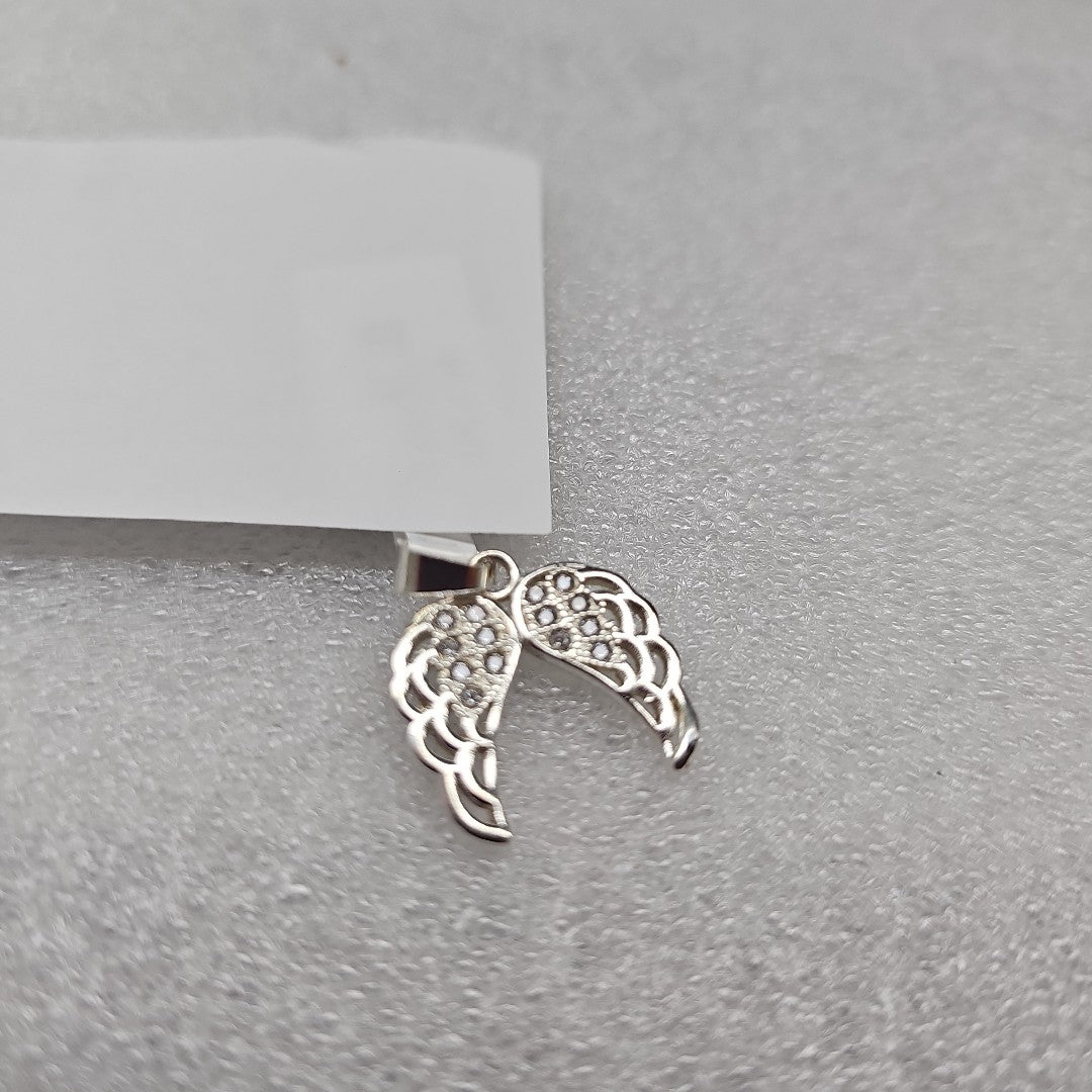 DIJE ALAS C/CIRCONIAS PLATA .925 2.3 GR (NUEVO)