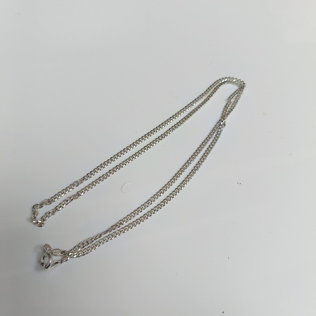 CADENA BARBADA PLATA .925 55 CM 5.53 GR (NUEVO)