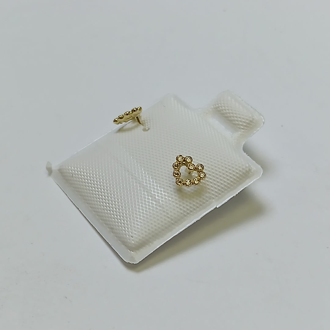 BROQUELES BROQUEL FIG CORAZON 14K 0.23 GR (NUEVO)
