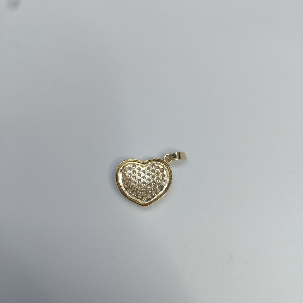 DIJE CORAZON CON CIRCONIAS 14K 1.8 GR (NUEVO)