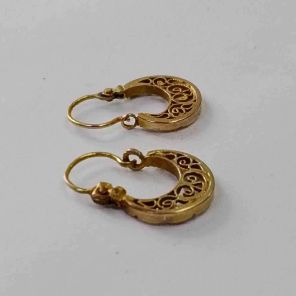 ARETES PAR ORO 8 K 1,00 GRMS (SEMINUEVO)
