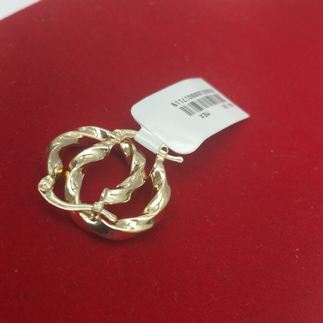 ARETES ARRACADA TORZAL 14K 1.8 GR (NUEVO)