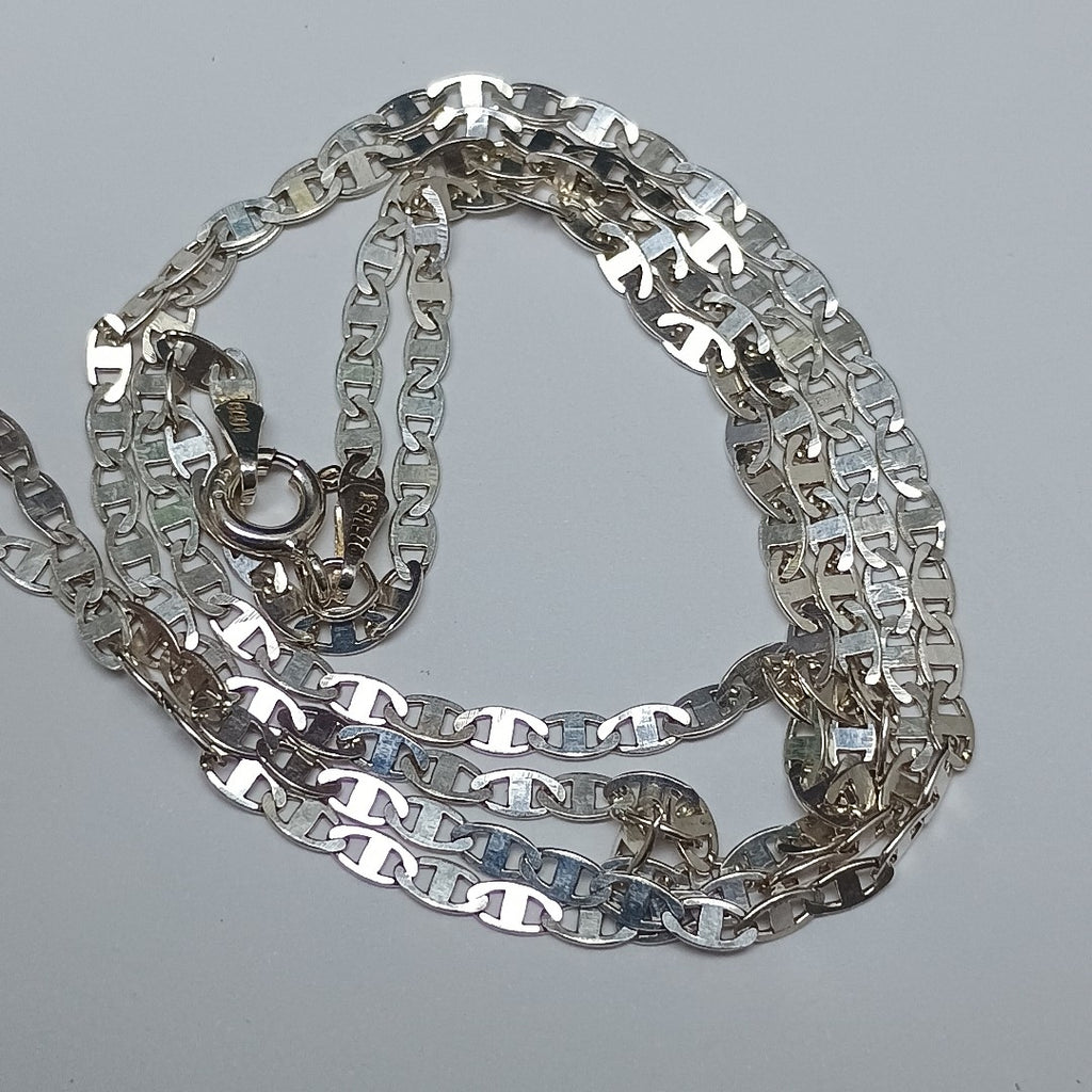 CADENA TEJIDO ESPEJO PLATA .925 60 CM 4.3 GR (NUEVO)
