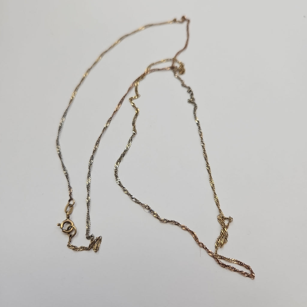 CADENA ORO, ORO COMBINADO 10 K 1.9 GRMS (SEMINUEVO)