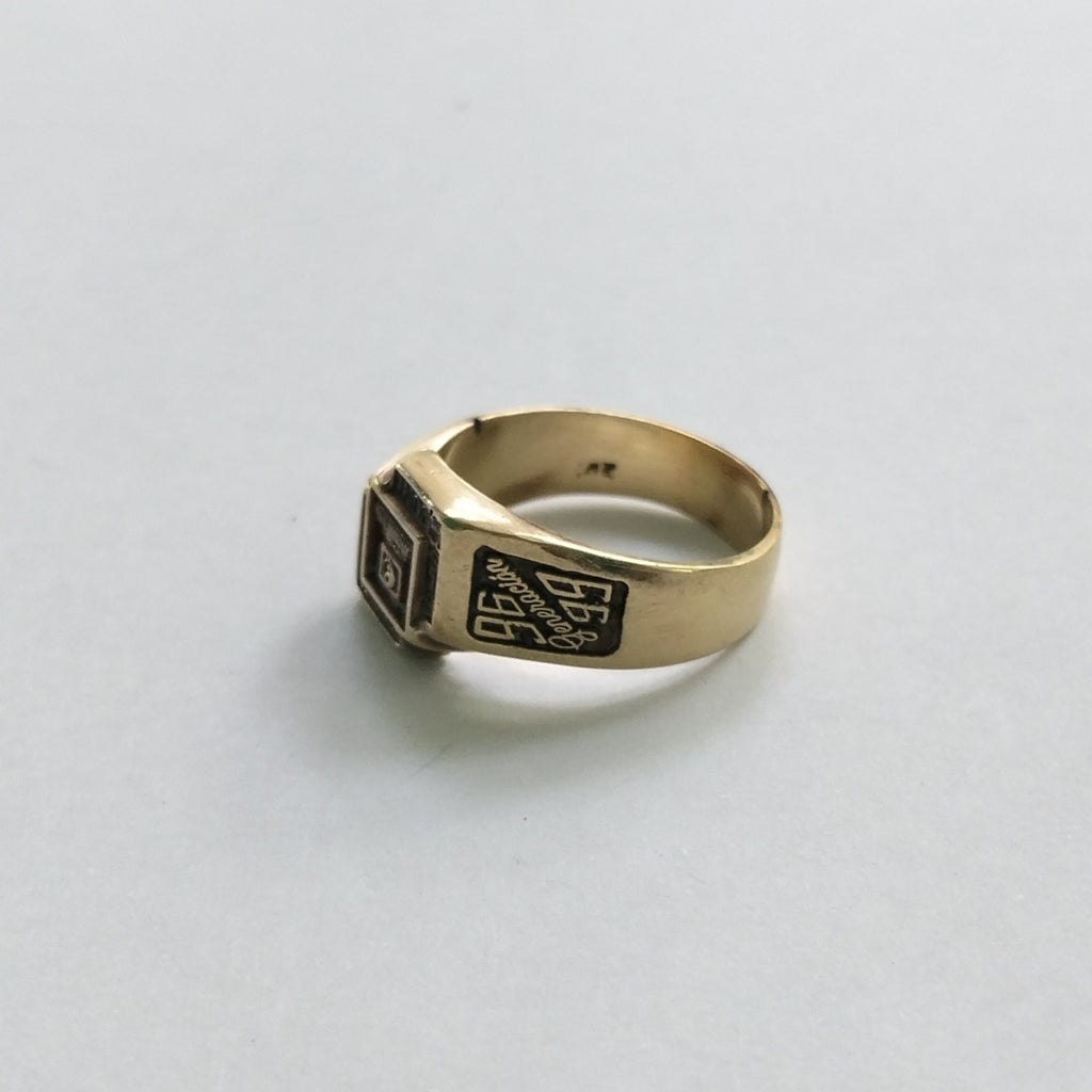 ANILLO DE GRADUACIÓN ORO 10 K 6,50 GRMS (SEMINUEVO)