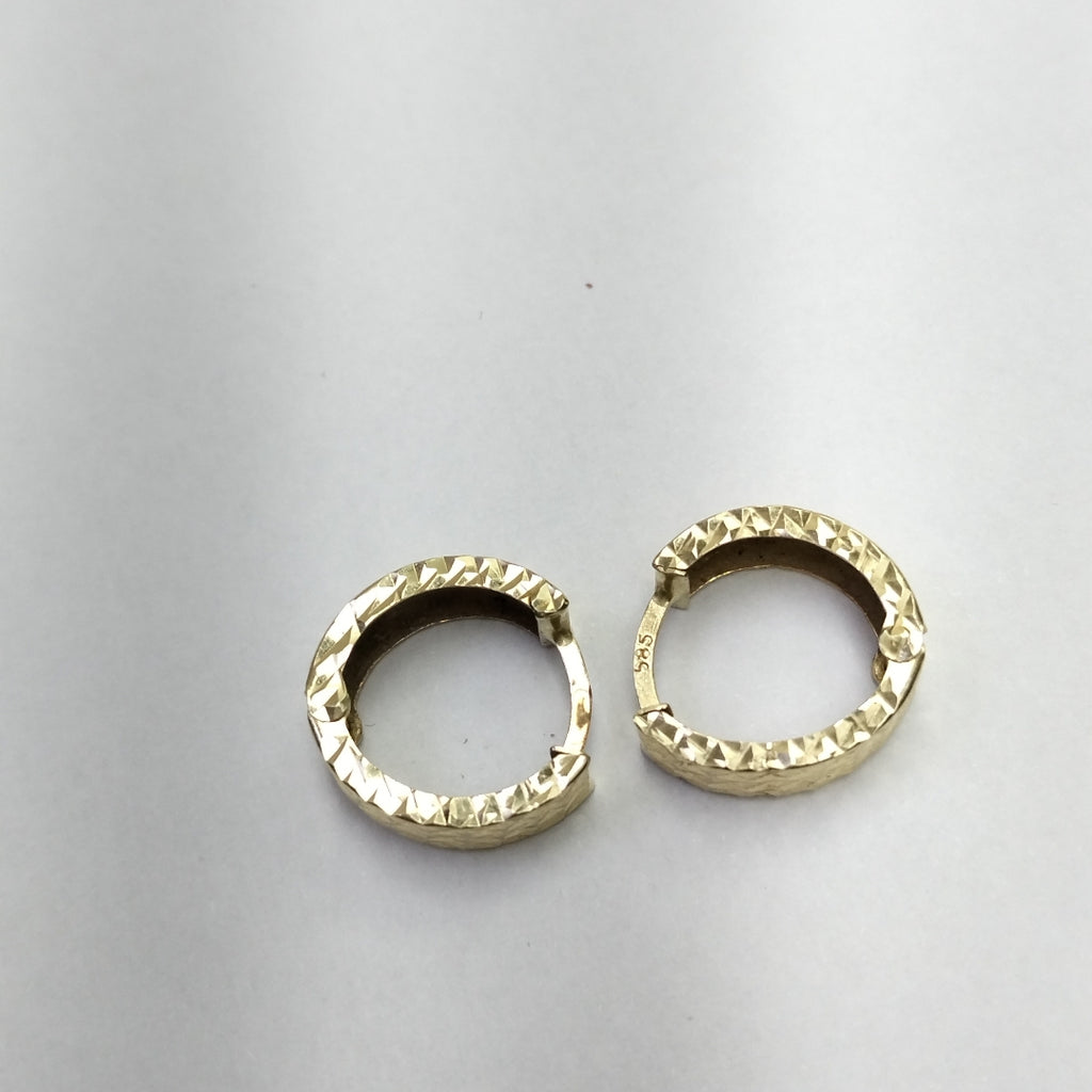 ARRACADAS PAR ORO 14 K 1.7 GRMS (SEMINUEVO)