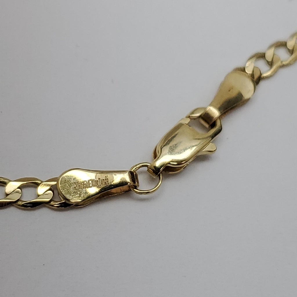 CADENA TEJIDO BARBADA 14K 60 CM 9 GR (NUEVO)
