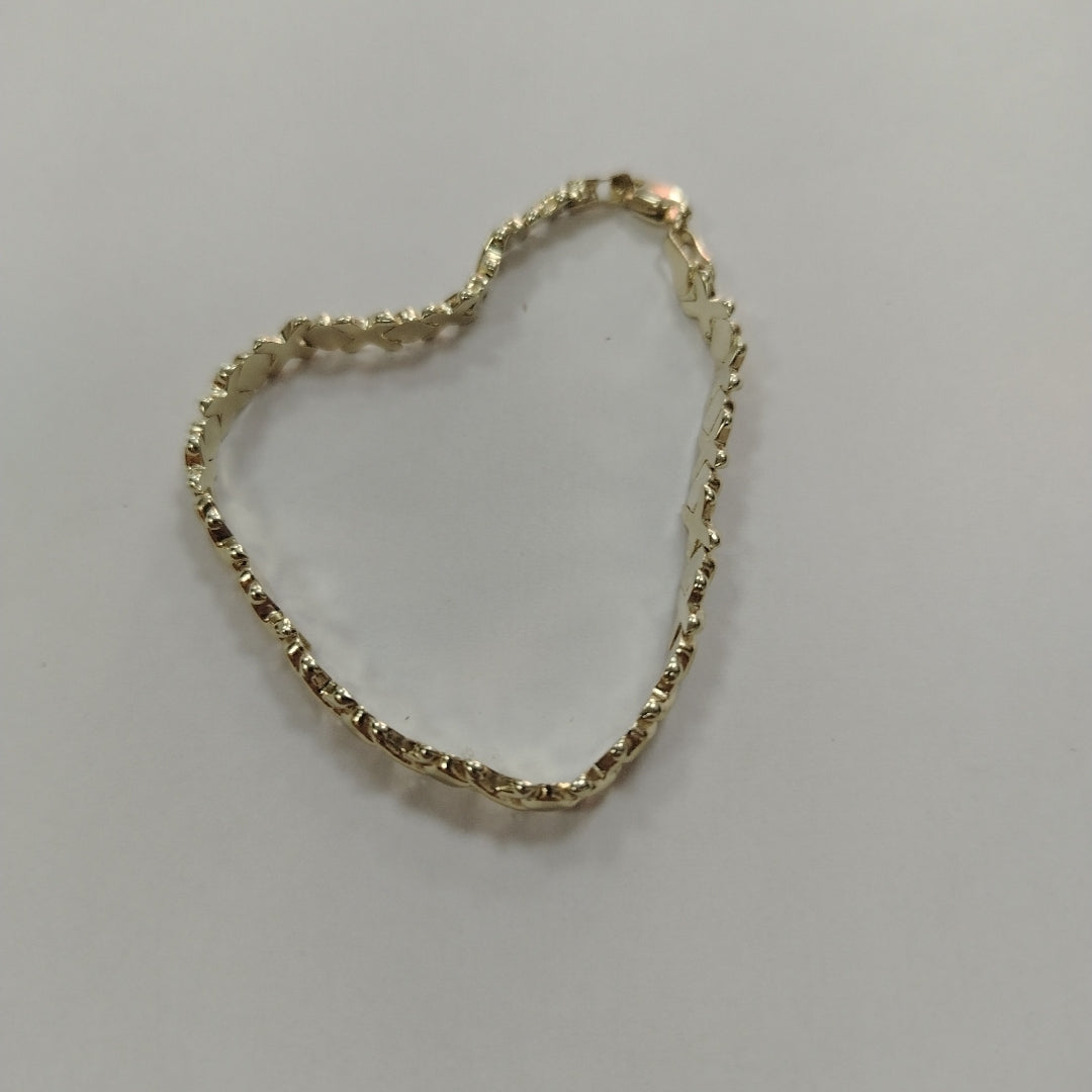 PULSERA ESPECIAL XOXO 14K 18 CM 6.1 GR (NUEVO)