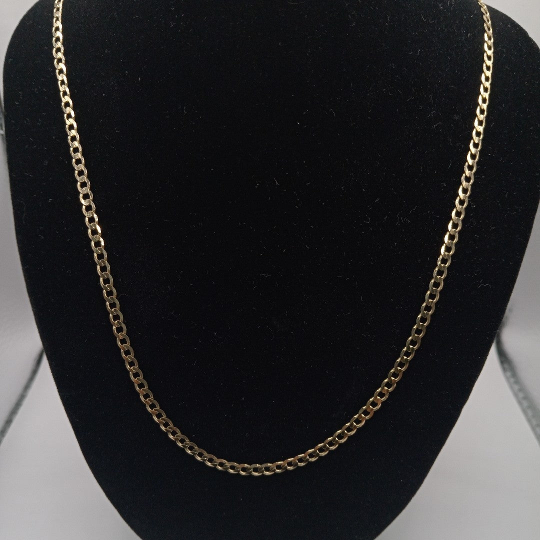 CADENA TEJIDO BARBADA 14K 60 CM 9 GR (NUEVO)