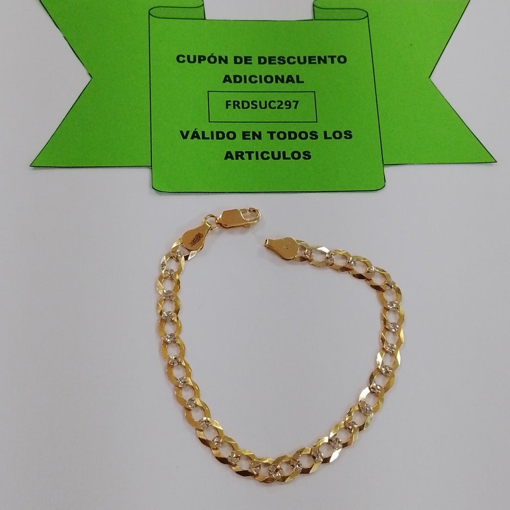PULSERA BARBADA 14K 21 CM 5.6 GR (NUEVO)