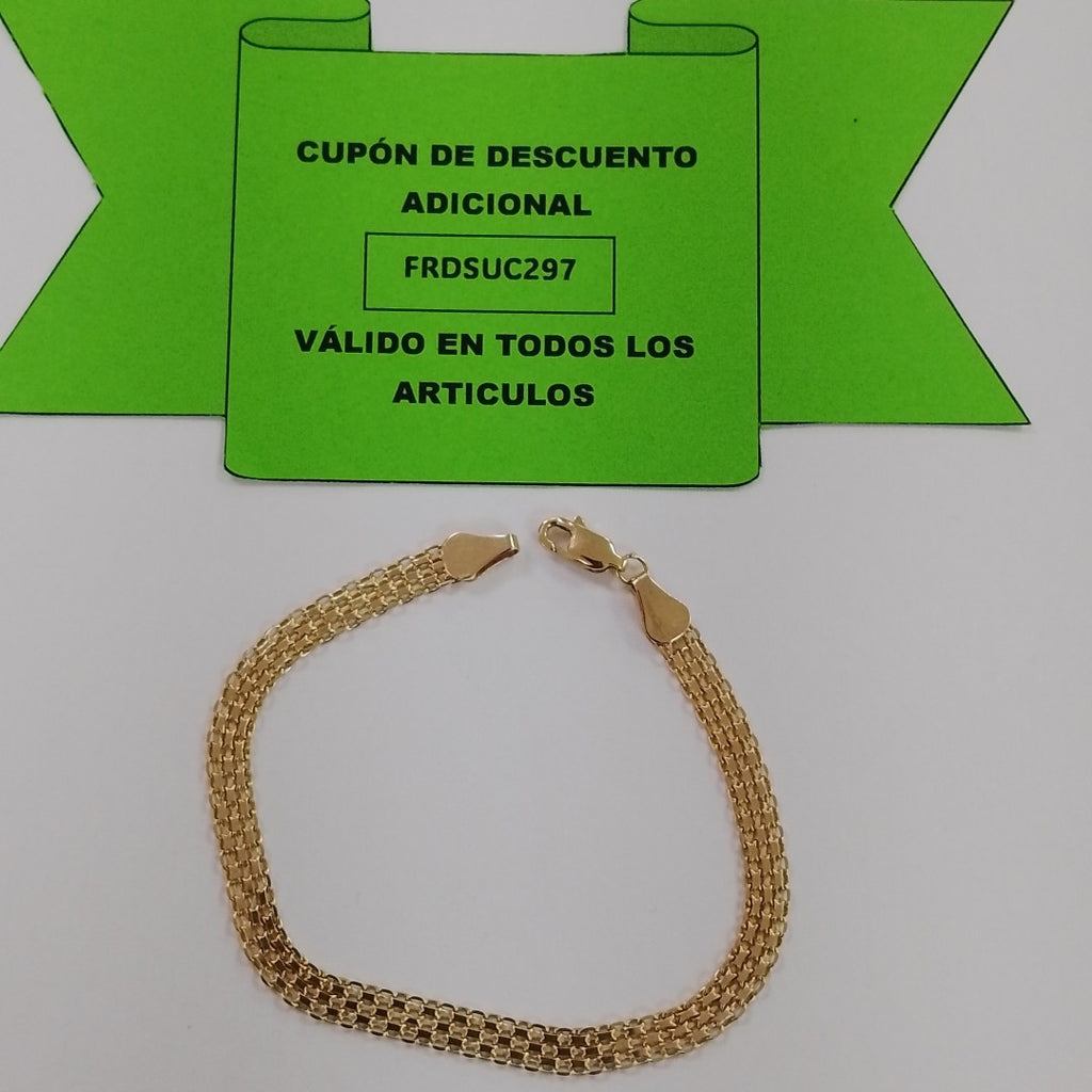 PULSERA ESPECIAL 14K 18 CM 4.6 GR (NUEVO)