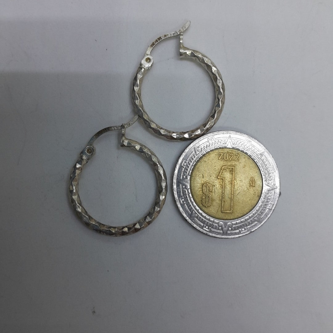 ARRACADAS PAR PLATA 1.6 GRMS (SEMINUEVO)