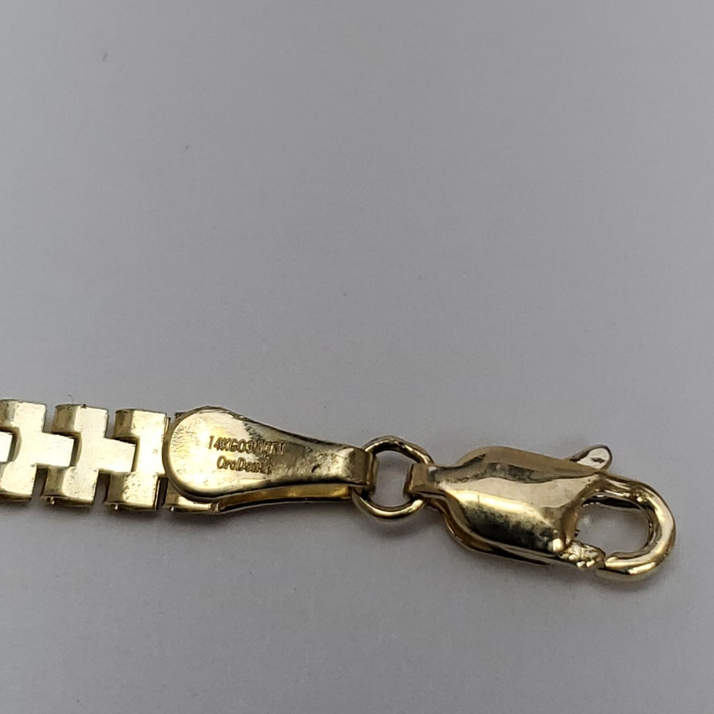 PULSERA ESPECIAL 14K 18 CM 4 GR (NUEVO)