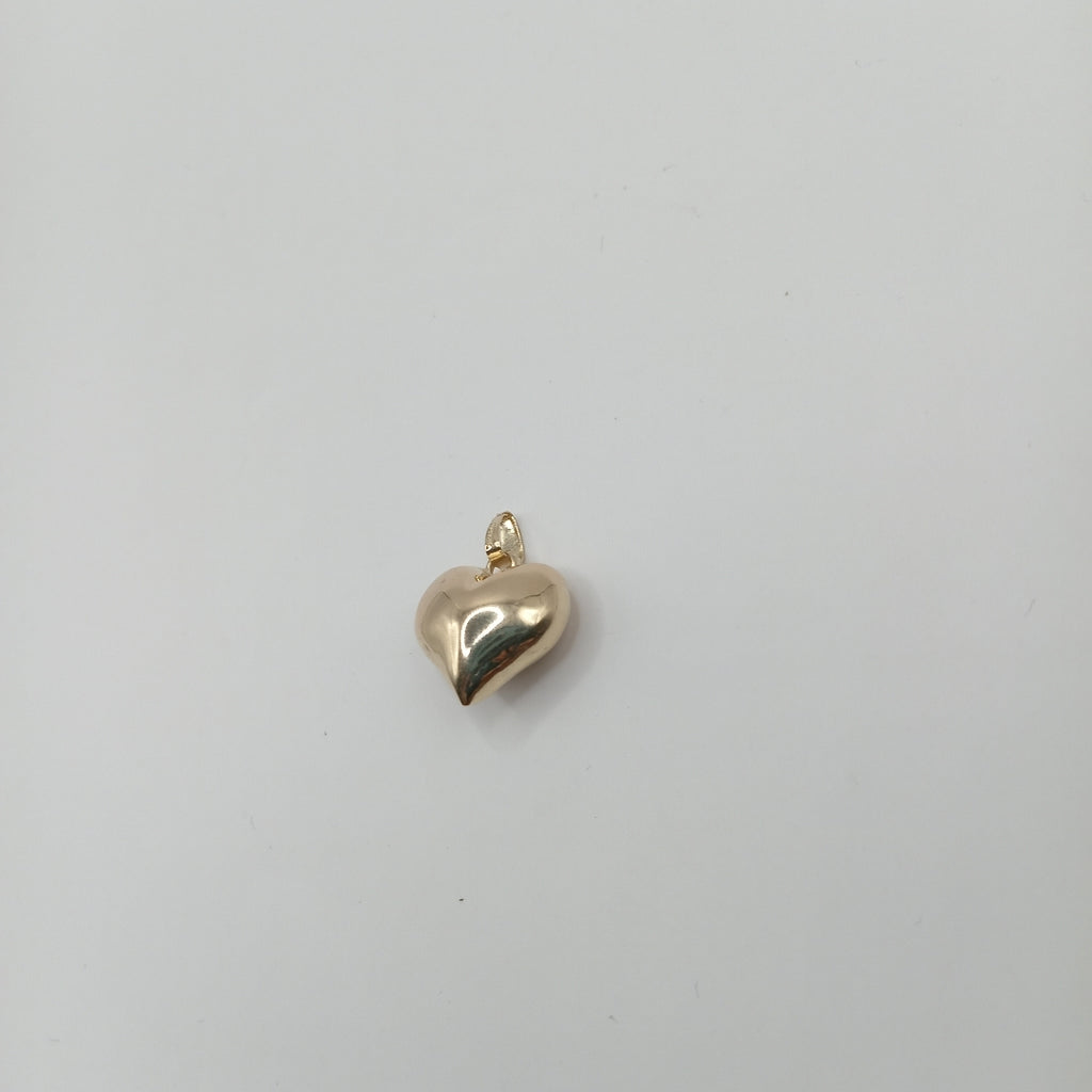 DIJE TEJIDO CORAZON LISO 14K 1.3 GR (NUEVO)