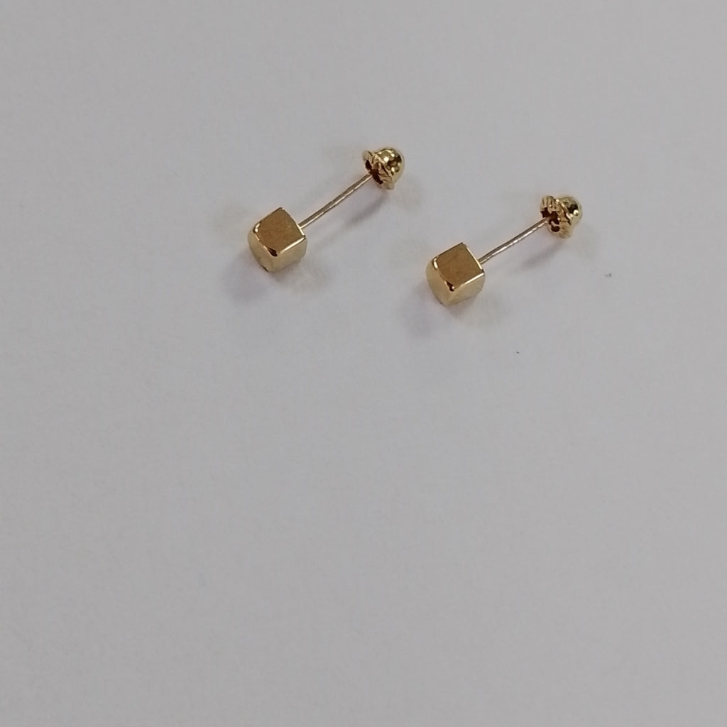 BROQUELES BROQUEL FIG CUBO 14K 0.203 GR (NUEVO)