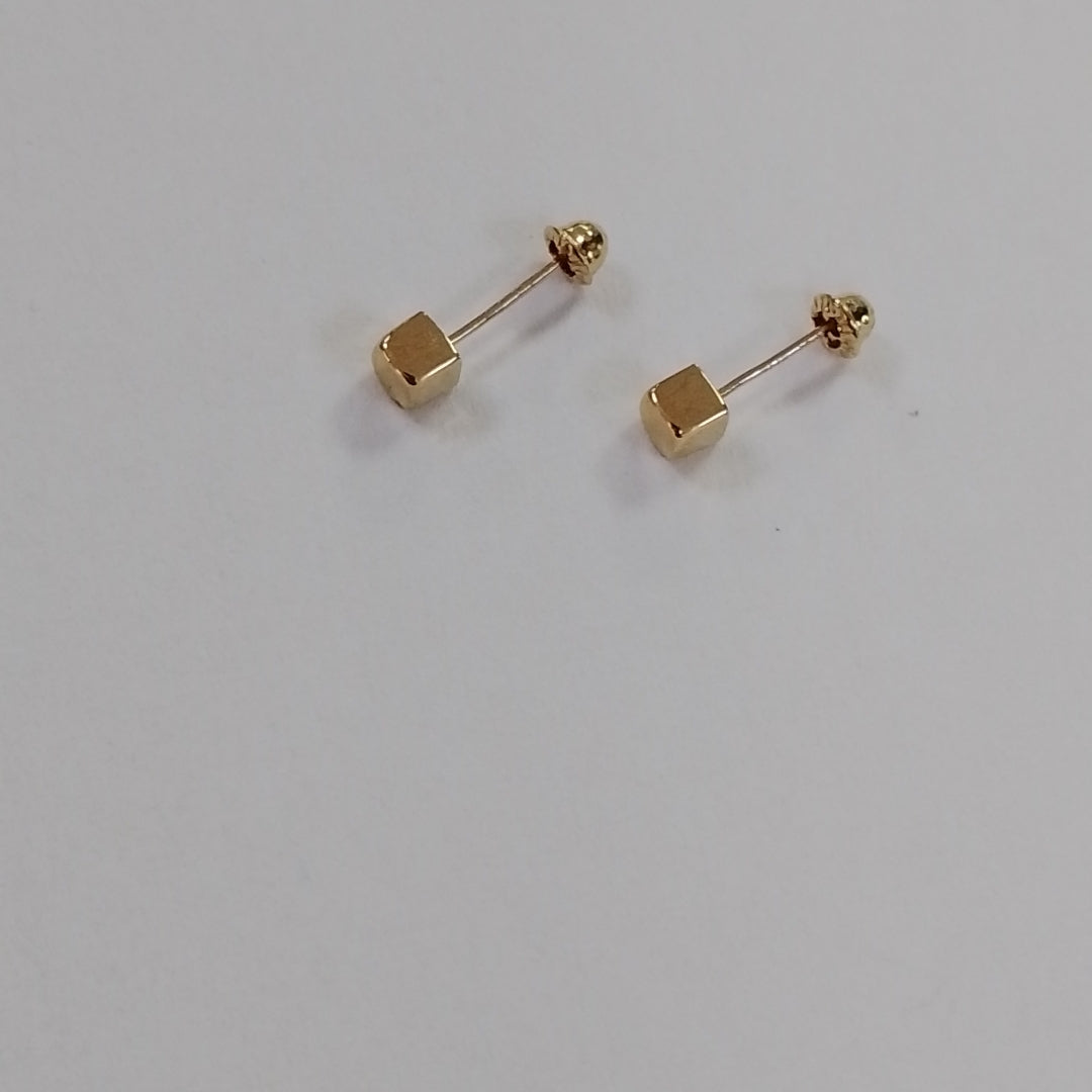 BROQUELES BROQUEL FIG CUBO 14K 0.203 GR (NUEVO)