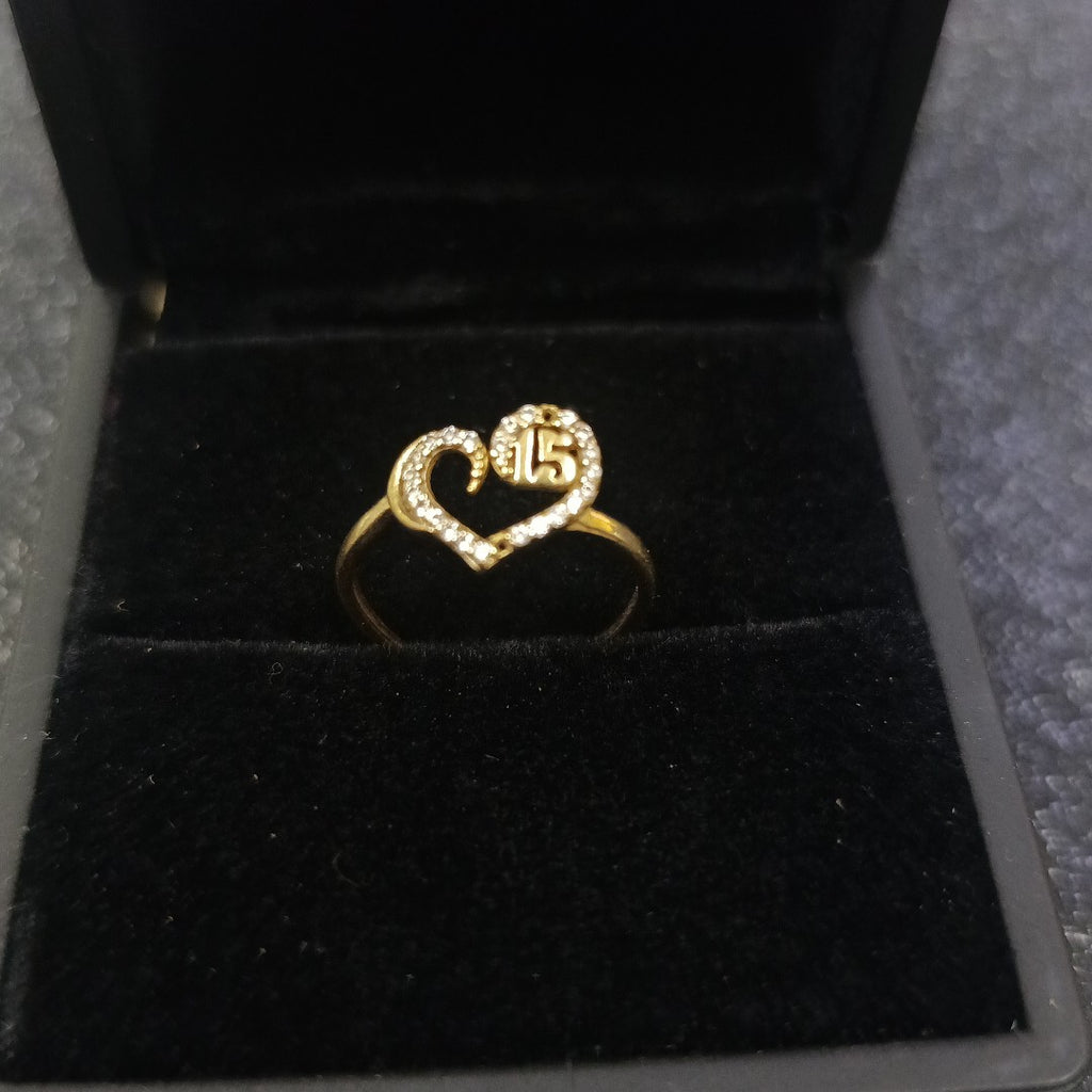 ANILLO CONMEMORATIVO ORO 10 K 1,10 GRMS (SEMINUEVO)