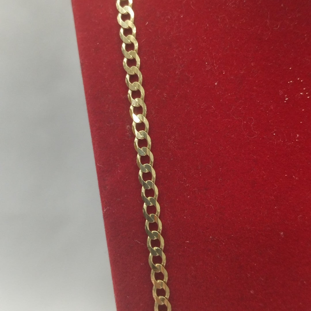 CADENA TEJIDO BARBADA 14K 60 CM 8.8 GR (NUEVO)