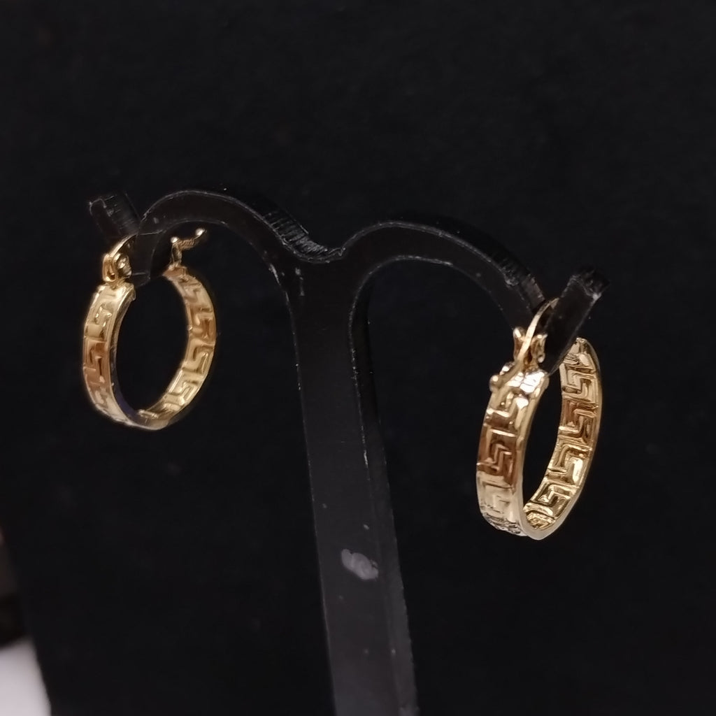 ARETES ARRACADAS FIG GRECAS 14K 1.8 GR (NUEVO)