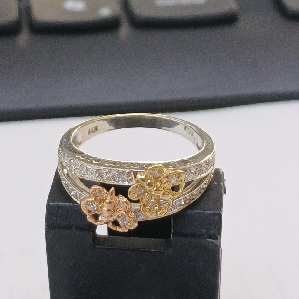 ANILLITO ORO,ORO BLANCO 14 K 3,40 GRMS (SEMINUEVO)