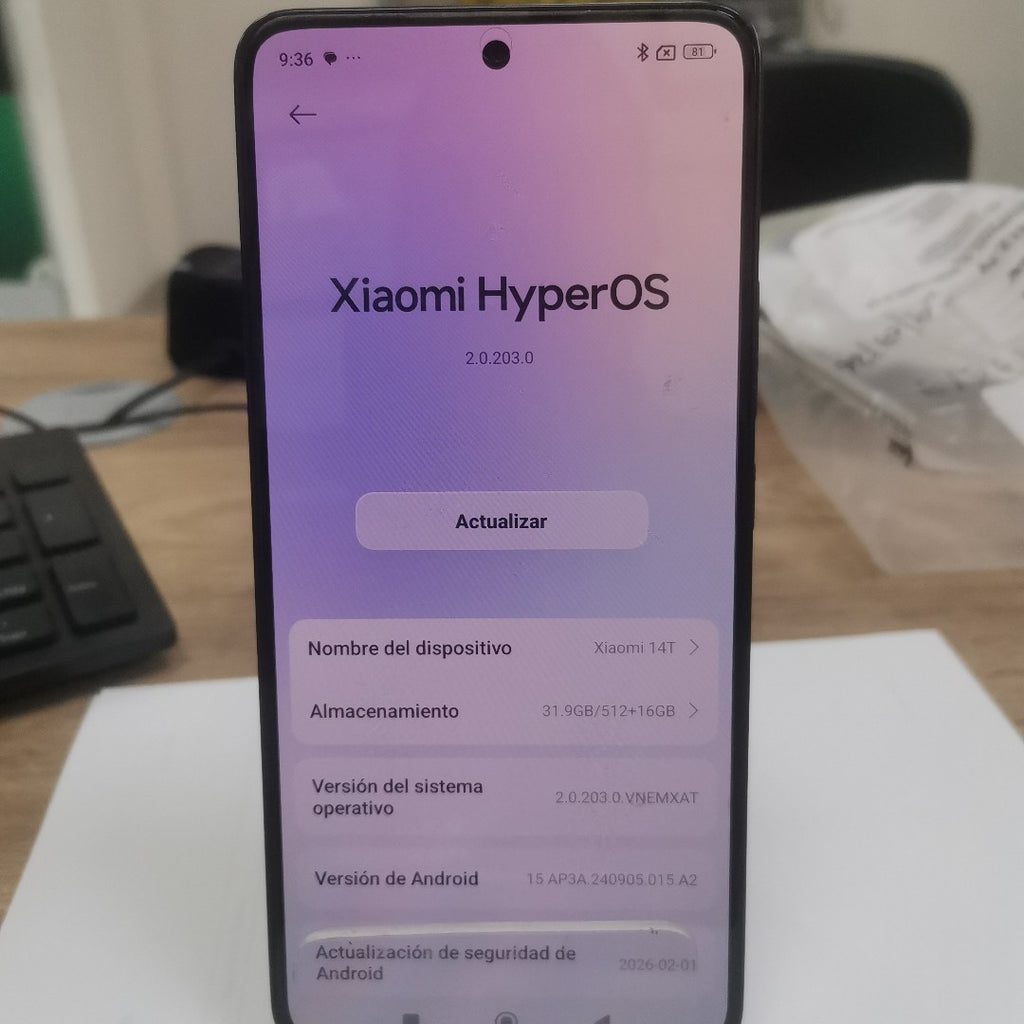 CELULAR XIAOMI 14T 5G 2406APNFAG (2024) 512 GB 12 GB RAM (SEMINUEVO)