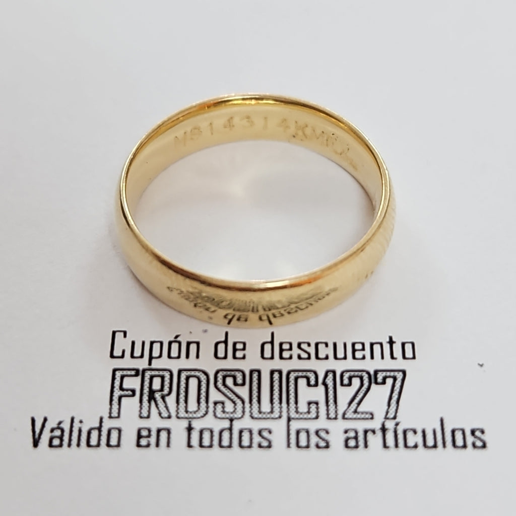 ARGOLLA ORO 14 K 1,80 GRMS (SEMINUEVO)