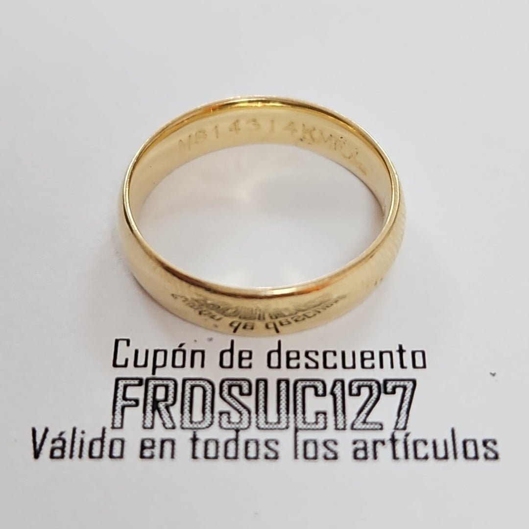 ARGOLLA ORO 14 K 1,80 GRMS (SEMINUEVO)
