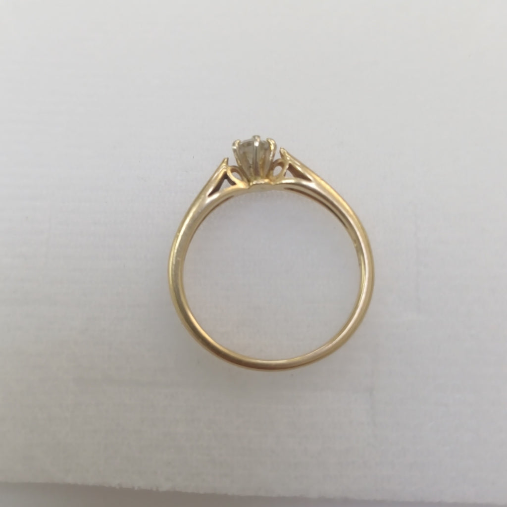 SOLITARIO ORO 14 K 2,50 GRMS (SEMINUEVO)
