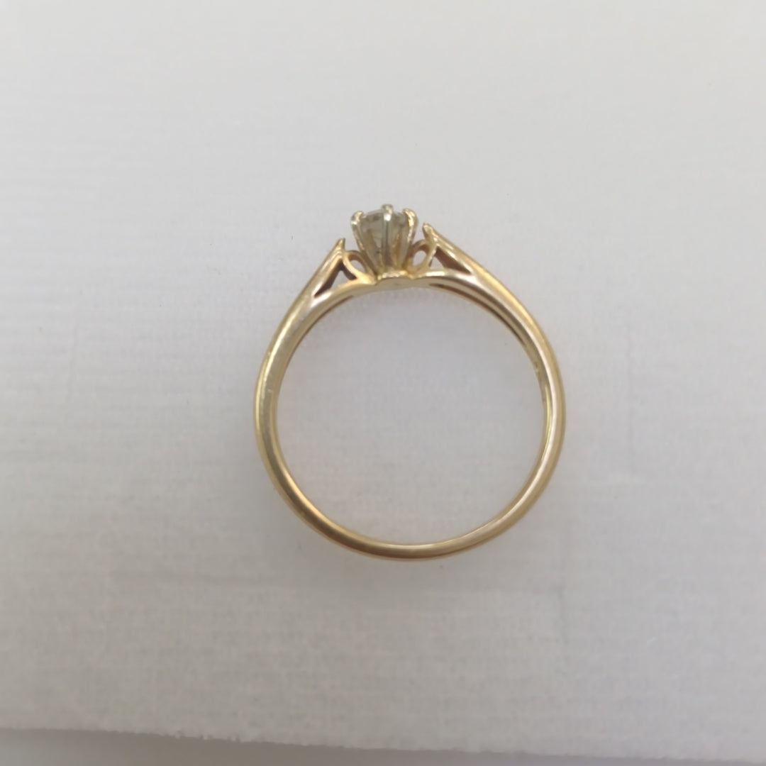 SOLITARIO ORO 14 K 2,50 GRMS (SEMINUEVO)
